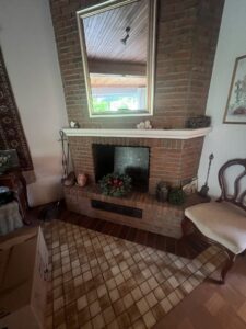Kamin im Wohnzimmer