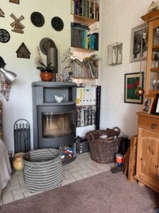 Kamin im Wohnzimmer