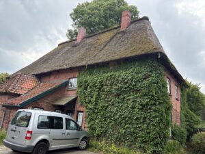 seitliche Hausansicht