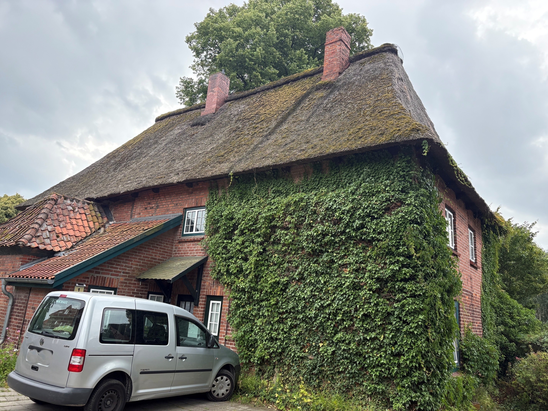 seitliche Hausansicht